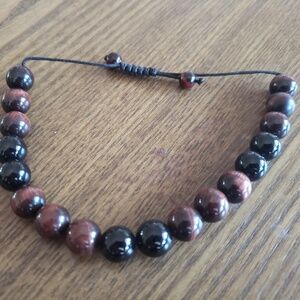 West Coast Jewelry Natural Stone Beaded Bracelet America Eagle Exclusive